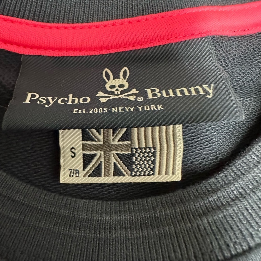 Psycho Bunny Youth Bailey Logo Embroidered Crewneck Sz S 7/8 - Picture 5 of 8